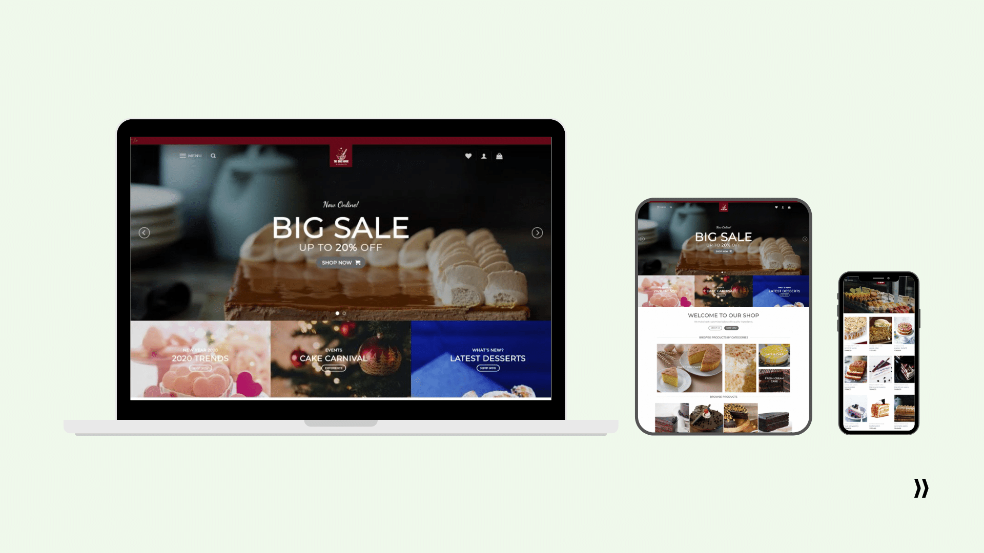 Bakehouse Website Development - devices
