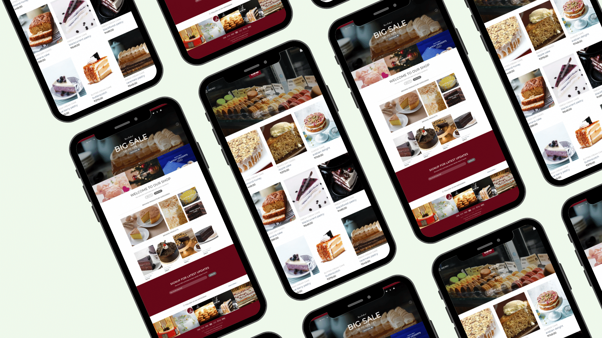 Bakehouse Website Development - mobile