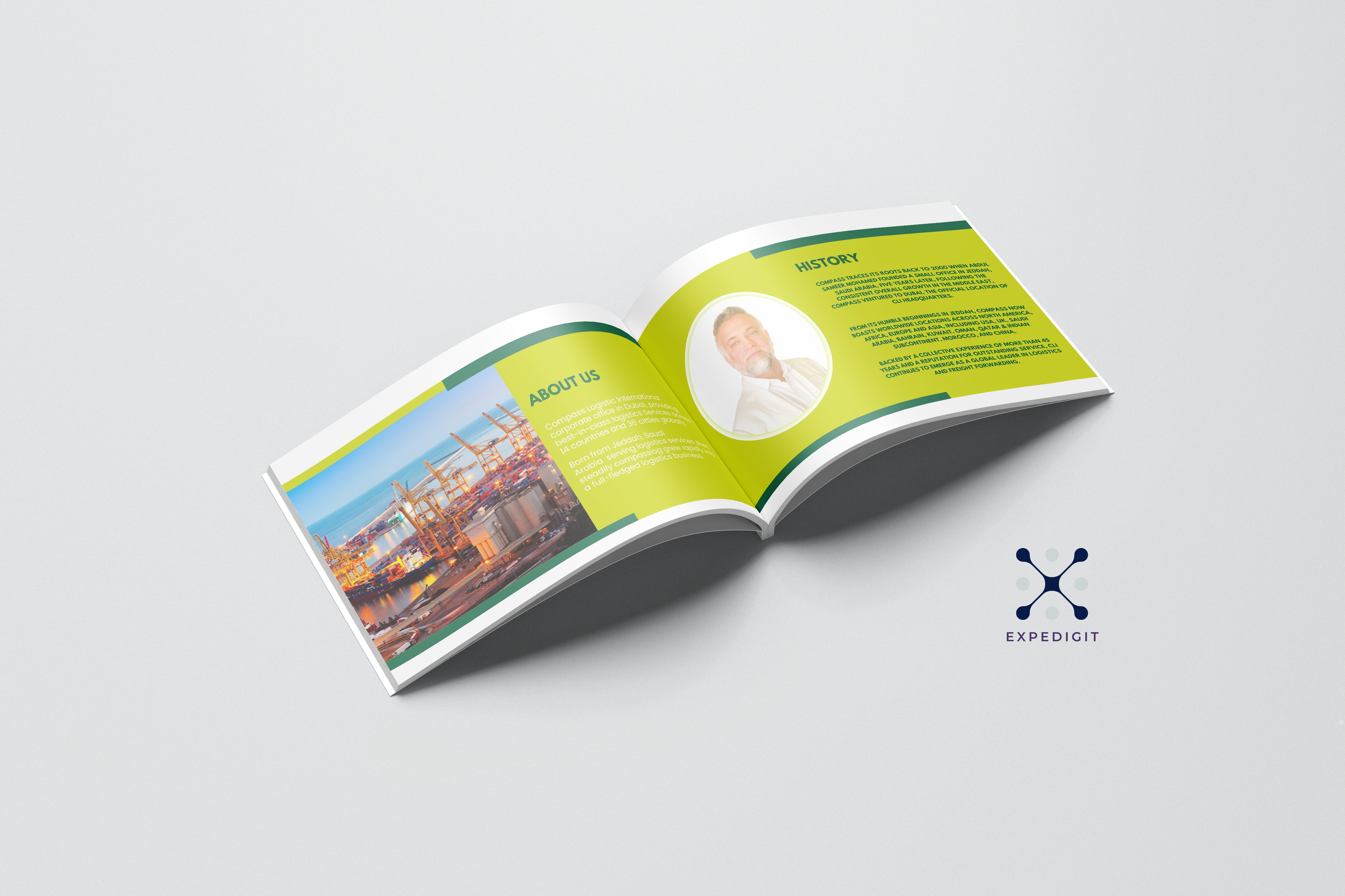 Compasslog Brochure mockup